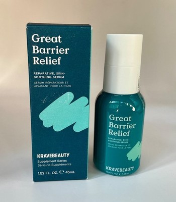 KraveBeauty Great Barrier Relief Reparative Skin Smoothing Serum 1.52oz EXP 1/27