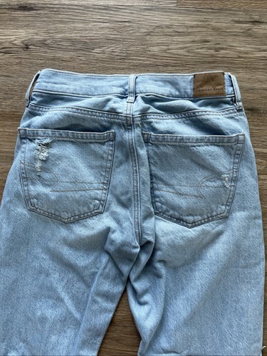 American Eagle Outfitters 90’s Baggy Women's Jeans Size 2 Regular Light Wash - Picture 4 of 10
