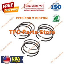 3 Sets Piston Ring STD 15201-21050 For Kubota D1302 V1702 Bobcat 743 Engine 82mm