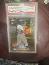Dominic Smith 2018 Topps chrome Gold refractor #162 PSA 10 Rookie card. rookie card picture