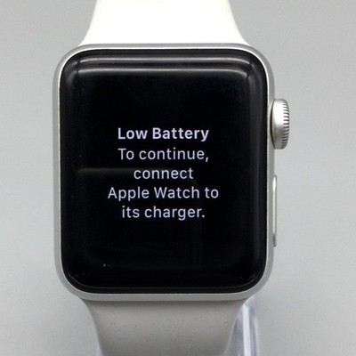 Apple Watch Series 3 Smart Watch Unisex 38mm Silver Tone LOCKED FOR PARTS REPAIR