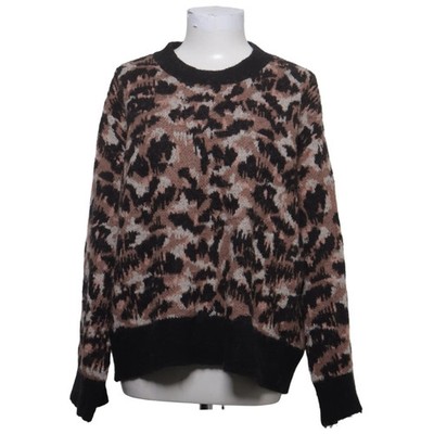 Nümph, Strickpullover, Größe: L, Schwarz/Beige/Mehrfarbig #MPO