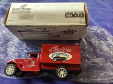 Vintage Ertl Freight Truck Bank,  Indian Motorcycles  Brand, GC-5022, Die Cast