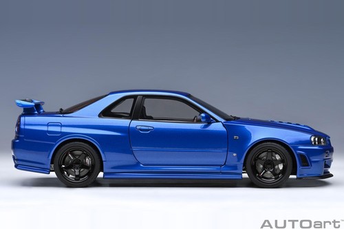 AUTOart 1/18 Nismo R34 GT-R Z-tune Bayside Blue Model Car JP - Picture 9 of 9