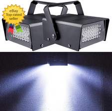 2 Packs 32 LED Strobe Lights for Halloween Party and Room Mini Flashing Light