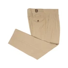 650$ RUBINACCI NAPOLI "Manny" Beige High Rise Pant Corduroy Cotton 36 US / 52 EU