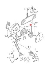 Genuine AUDI R8 423 429 Exterior Mirror Mounting Electric 420857409A
