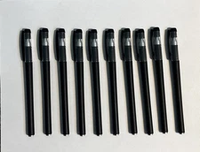 10 Pack Black Ink Ballpoint Pens - Smooth Writing Office And School Supply