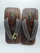 Geta Japanese Wooden Slippers Clogs Size 10 Inches Long. Never Worn