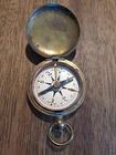 Vintage Taylor USCE Brass Pocket Compass WWII/WW2 US Corps Engineers Military-EL