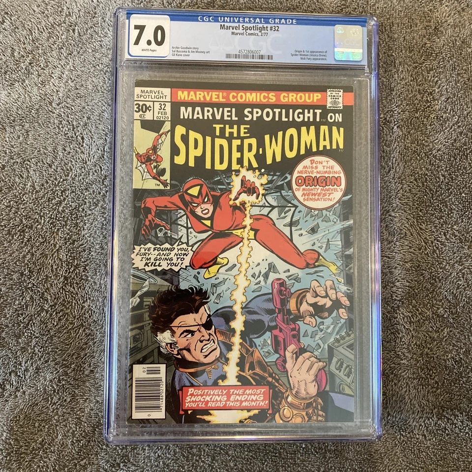 Marvel Spotlight #32 CGC 7.0 Marvel Comics 1977 Origin Spider-Woman White Pages - Image 2 of 3