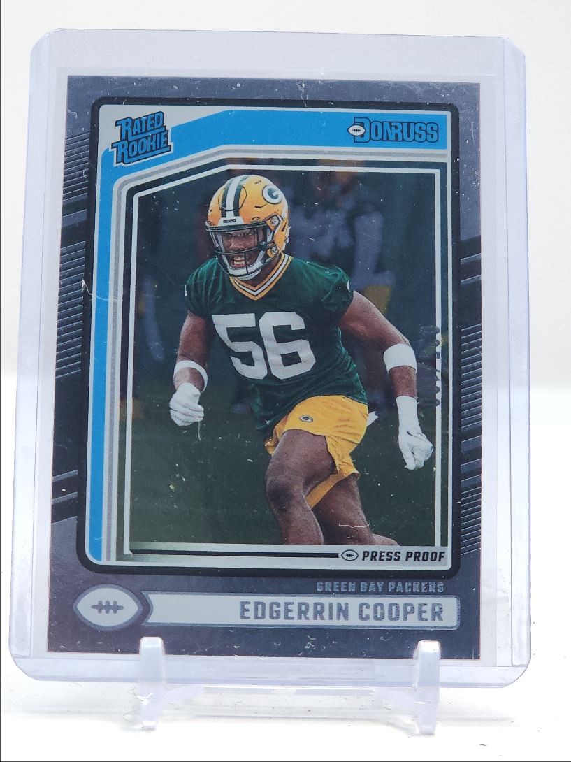 EDGERRIN COOPER 2024 DONRUSS RATED ROOKIE SILVER PRESS PROOF RC /100 Q3415