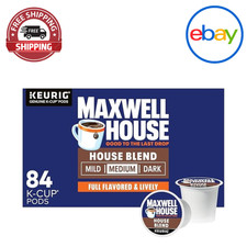 Maxwell House House Blend Medium Roast K-Cup Coffee Pods, 84 ct Box
