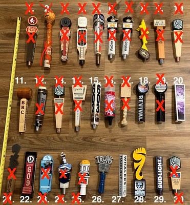 Beer Tap Handle Keg Topper Draft Bar Kegerator Knob Brewing Top Lot Pick One