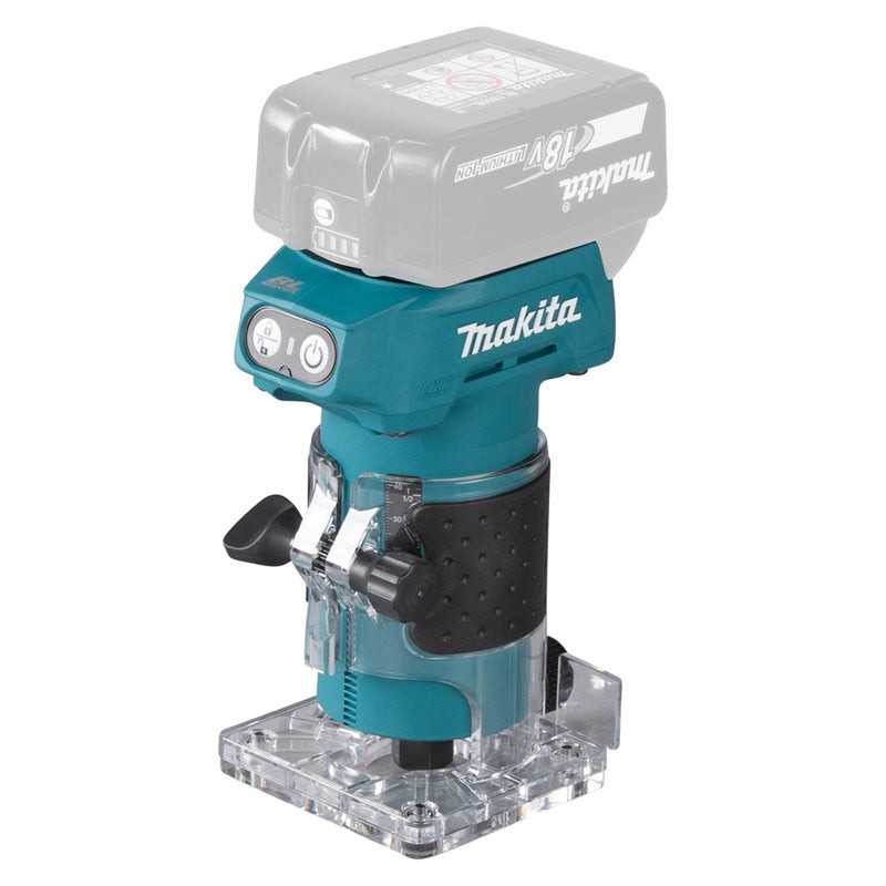 Affleureuse 18V MAKITA DRT52Z machine seule pour fraise de 6 mm