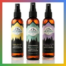 Natural Shoe Deodorizer Spray 3 Pack Bundle - Lemon Eucalyptus, Citrus Tea Tree,