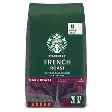 Starbucks Whole Bean Coffee, Dark Roast Coffee, French Roast, 100 Arabica, 1
