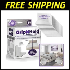 Sleep Soundly with Firm Sheets - Heavy Duty Corner Grippers