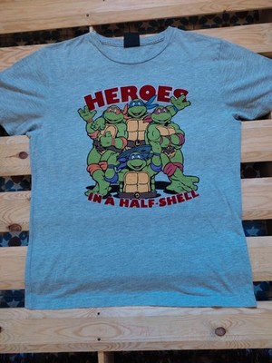 TMNT Heroes In Half Shell Graphic Tshirt XL Teenage Mutant Ninja Turtles Y2K