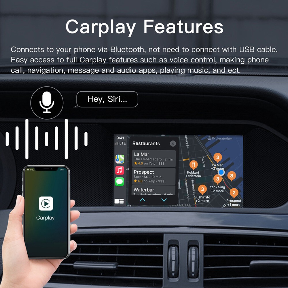 Car Module Wireless Carplay Android Mirror Link For Benz A B C CLA GLA ML NTG4.5