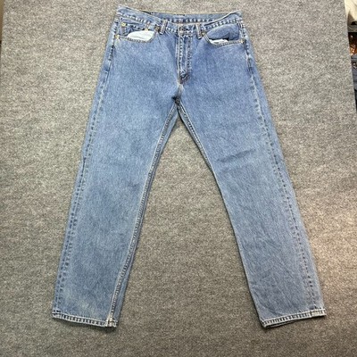 Levi's Jeans Men's Blue Denim Mid Rise Straight Pockets Classic Zip Fly - 35X31