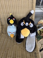 Angry Birds Lot Snood Hat  Space Ice Cube Plush Stuffed Animal Commonwealth