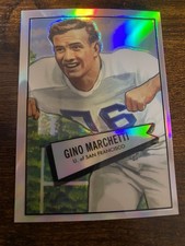 2001 Gino Marchetti Bowman Chrome 1952 Rookie RC Reprint Refractor USF #23