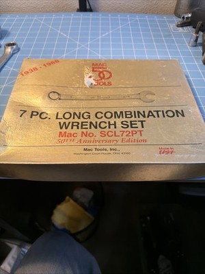 MAC Tools USA SAE Combination Wrench Set 3/8 3/4 (7pc)   Made in USA