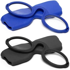 Soft Silicone Reading Glasses Nose Clip Style Optical Reading Glasses with Case