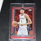 2025-26 Topps Chrome Victor Wembanyama Red Refractor  3/5! Beautiful Centering. 