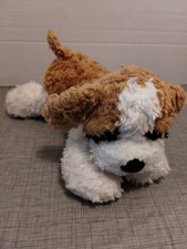 Adorable St. Bernard Puppy Plush 11" Laying Soft Stuffed Animal