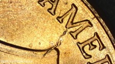 2017-P LINCOLN CENT (DIE CRACK ON REVERSE THRU M IN AMERICA & PART OF SHIELD)