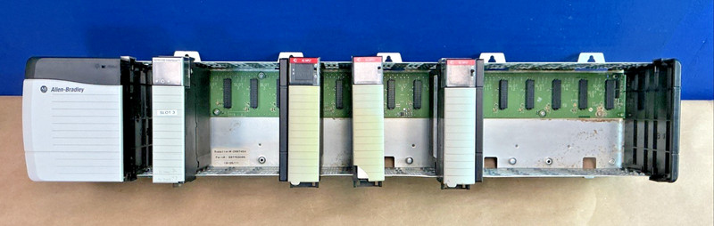 Allen Bradley  1756-PA72/C W/ 1756-A17 17-Slot Rack, 1756-M08SE, (3) 1756-IA16