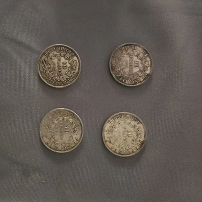 4 pièces de 10 francs hercule argent - Photo 1/2