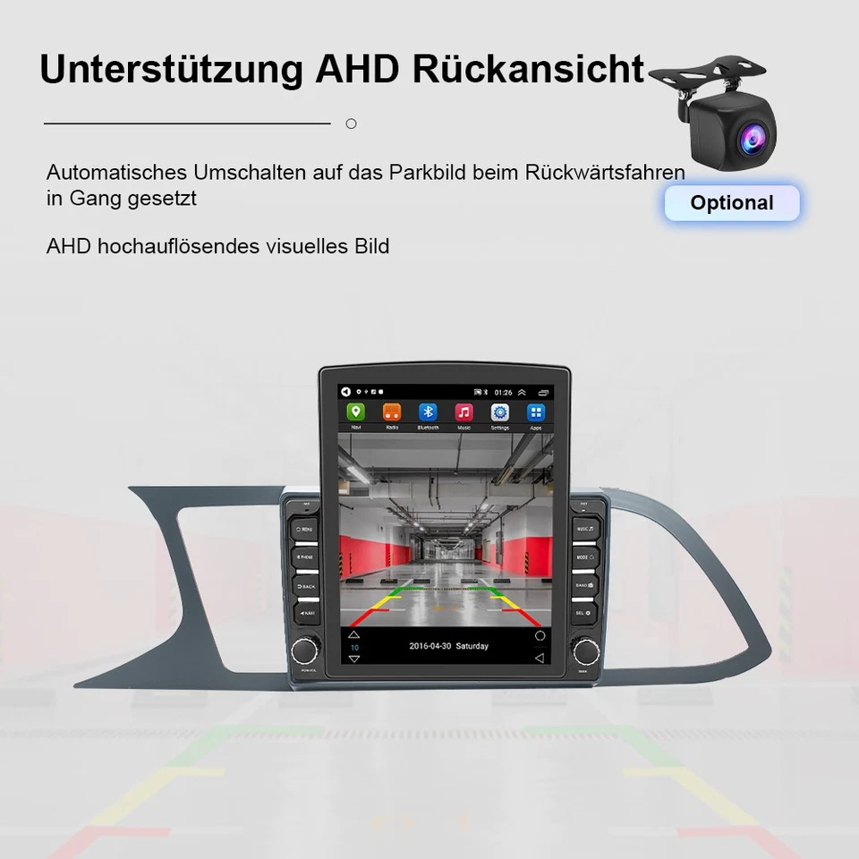 4+64G Für Seat LEON 3 5F1 5F5 2012-2020 Android13 Autoradio 9" Carplay GPS Nav - Bild 4 von 4