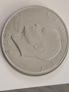 1972 D Eisenhower Dollar Type 1, KM#203,in Perfect Condition,check Photos 