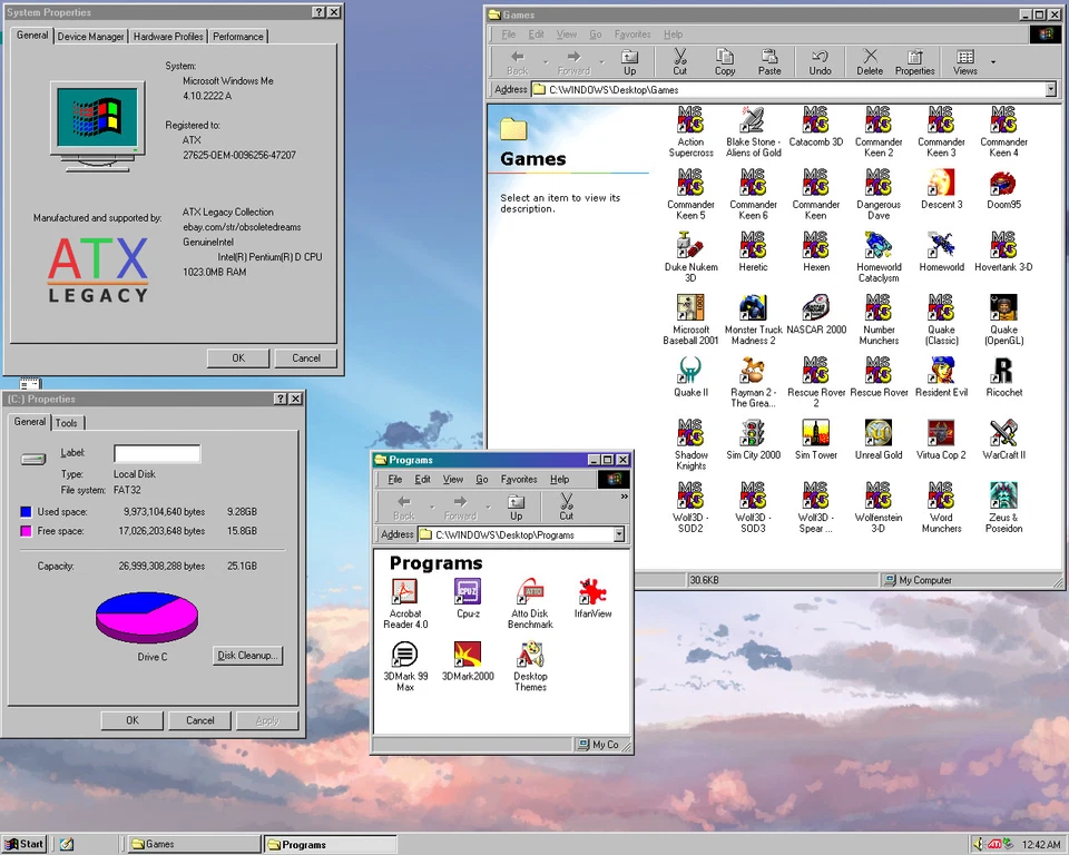 RESTORED w/ SSD DUAL BOOT Windows 98 & XP Gateway Vintage Retro Gaming PC - Image 3 of 4