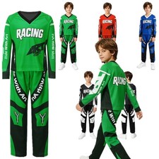US Boys Set Camping Outfit Motorcycle Suit Racing Casual Sports Stylish Hiking