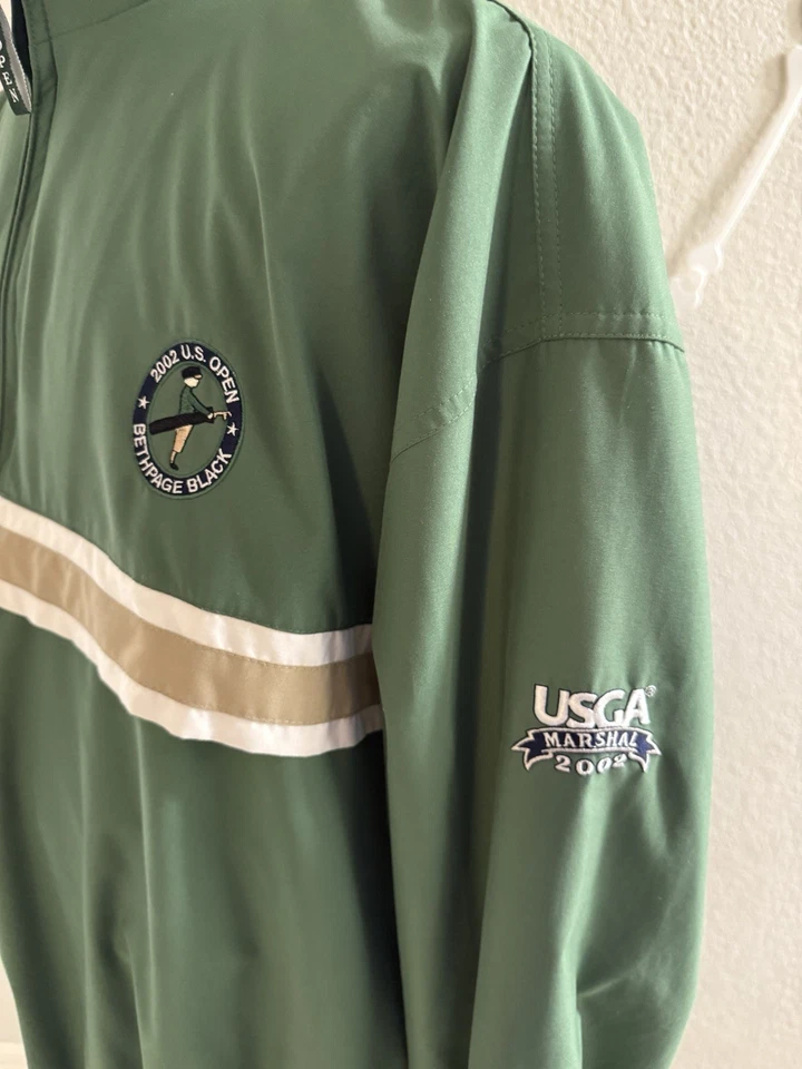 Chaqueta para hombre U.S. Open Bethpage Black Course 2002, USGA Marshal, Tiger Woods, XL Foto 2 de 4