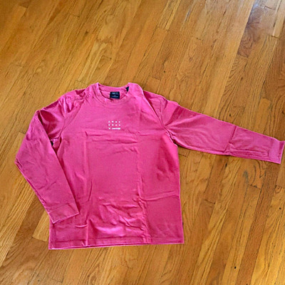 Scotch & Soda Unisex Adults L Pink Organic Cotton Solid Crew Neck T-Shirt