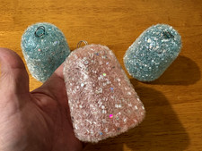 Large Gumdrops Candy Christmas Ornaments Sparkle Sugar Candies Kitchen Decor New