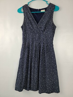 Maison Jules Womens A Line Dress Size XS Blue White Polka Dot V Neck Sleeveless | eBay Maison Jules Womens A Line Dress Size XS Blue White Polka Dot V Neck Sleeveless | eBay
