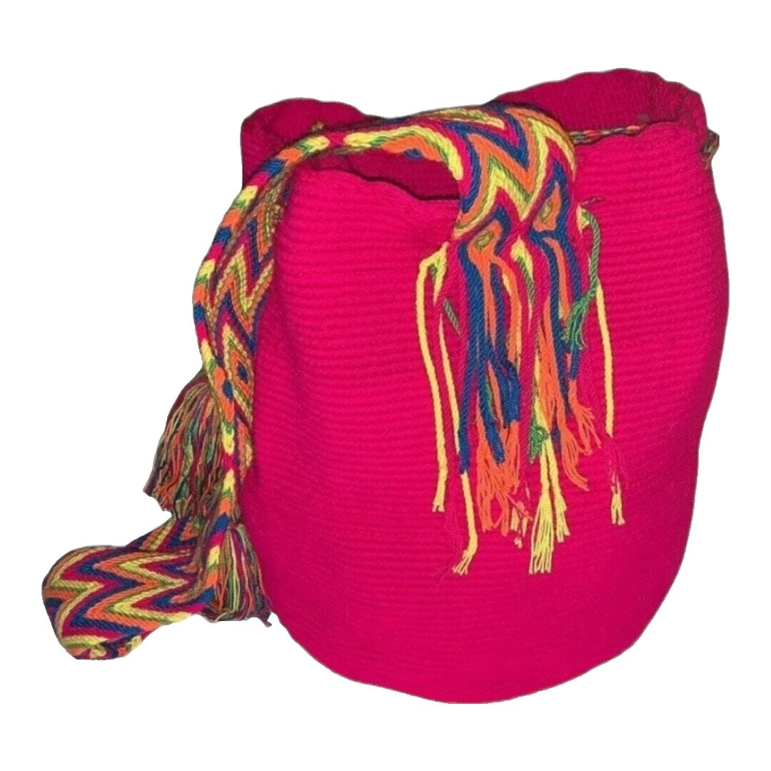 Bolsos y carteras Wayuu con flecos para mujer