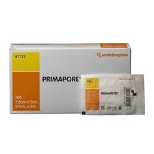 Primapore Dressing 2x3 Inch Box of 100 Sterile Bandages Smith Nephew 7133
