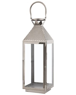 Dekorative Laterne silber 55 cm Bali