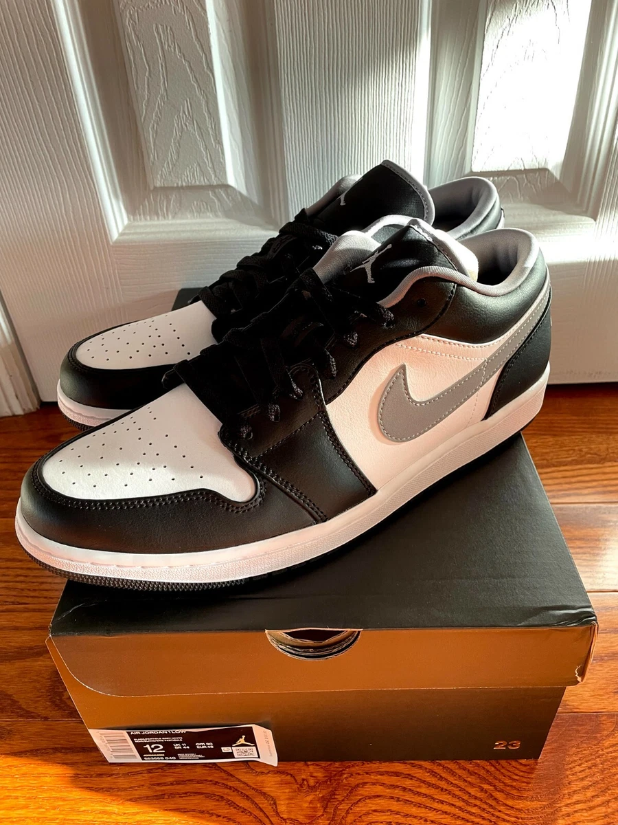 Air Jordan 1 Low Black White Particle Grey