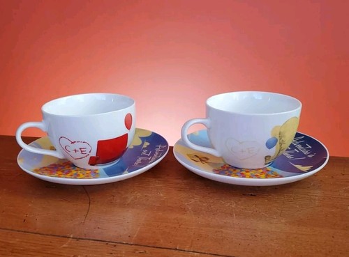 Up Pixar Disney Tea Coffee Cup Saucer Set Adventure Carl Ellie Chair 6.7 oz - Picture 3 of 10