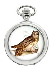 Short-eared Owl Pocket Watch