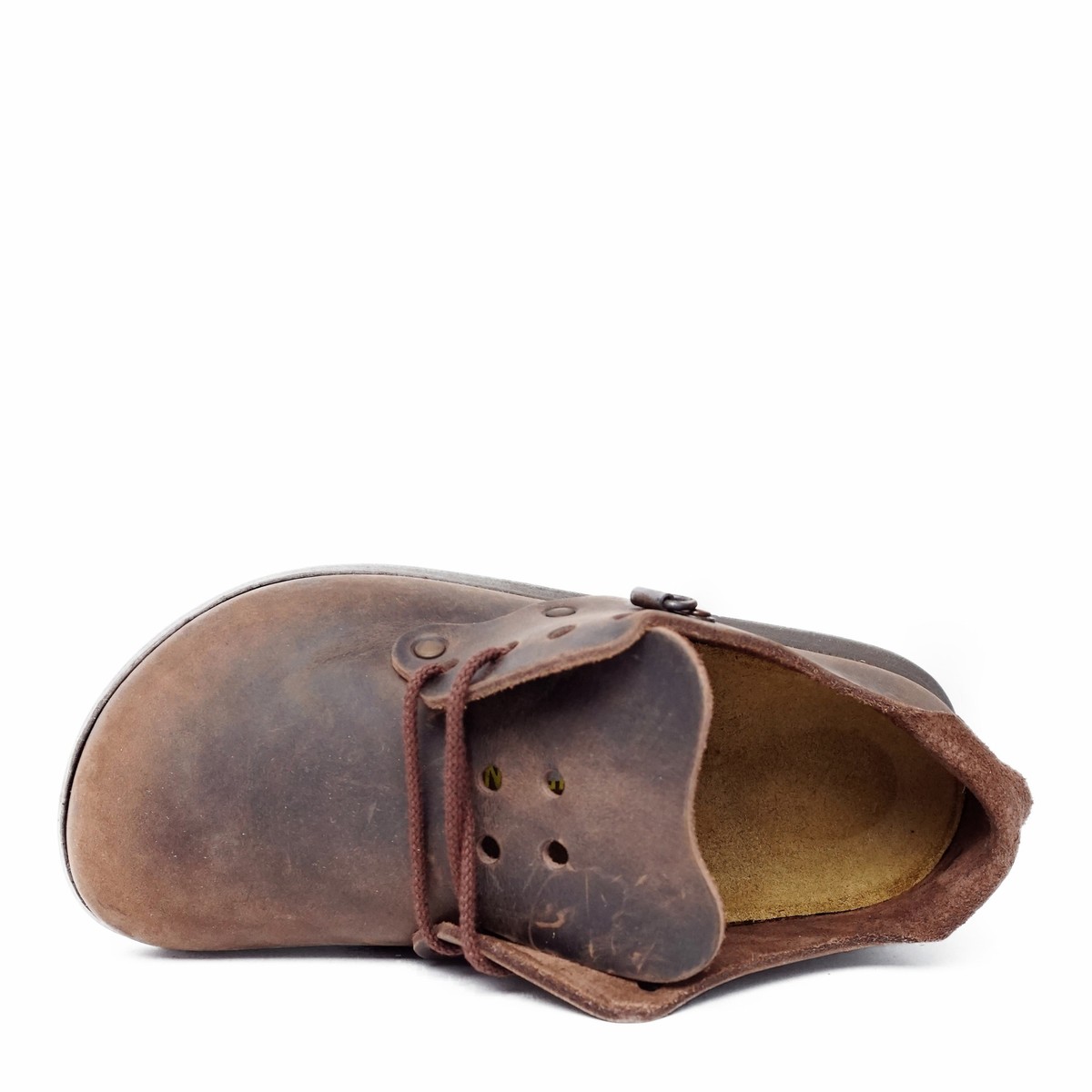 Birkenstock Alabama Brown Oils Leather Closed Toe Shoes, Size 45 Birkenstock Boston Soft Footbed - Habana Oiled Leather  main image 2