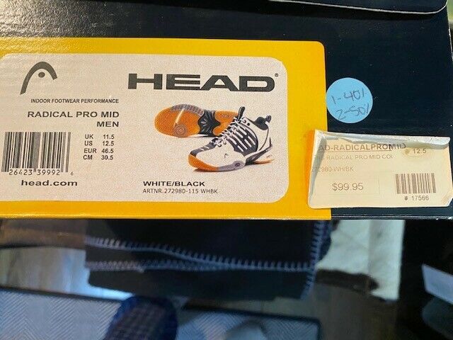 HEAD RADICAL PRO MID MEN SIZE 12.5 INDOOR FOOTWEAR - image 3
